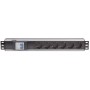 Intellinet 711432 unità di distribuzione dell'energia (PDU) 6 presa(e) AC 1.5U Nero, Grigio (711432)