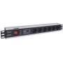 Intellinet 713962 unità di distribuzione dell'energia (PDU) 6 presa(e) AC 1.5U Nero (713962)