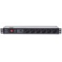 Intellinet 713962 unità di distribuzione dell'energia (PDU) 6 presa(e) AC 1.5U Nero (713962)