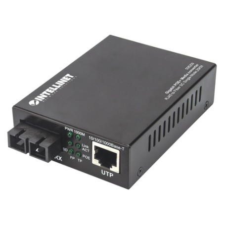 Intellinet 508209 convertitore multimediale di rete 1000 Mbit/s 1310 nm Modalità singola Nero (508209)