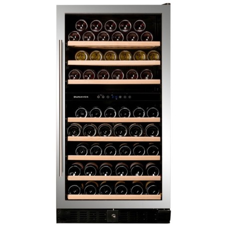 Dunavox Grande 94, frigorifero per vino, acciaio inossidabile, DX-94.270SDSK