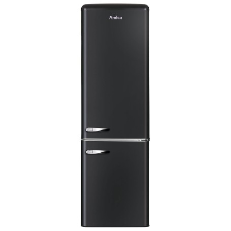 Amica KGCR 387 102 MS - Design retrò, nero opaco