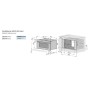 V-ZUG CombiSteamer V6000 45L Grand, forno a vapore, vetro a specchio nero senza maniglie, 2304600007