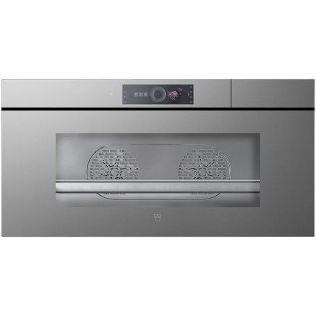 V-ZUG CombiSteamer V6000 45L Grand, forno a vapore, vetro a specchio platino senza maniglie, 2304600012