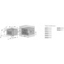 V-ZUG CombiSteamer V4000 45, forno a vapore, vetro a specchio nero, 2303100004, CS4T645CCHG