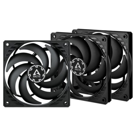 ARCTIC P12 Slim PWM PST Case per computer Ventilatore 12 cm Nero 3 pz (ACFAN00275A)