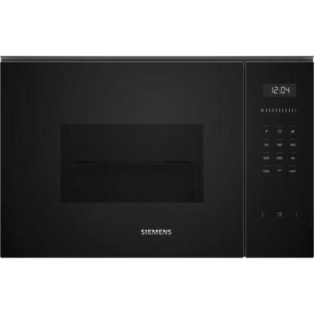 SIEMENS BE555LMB1 - MICROONDE iQ500, NERO/ACCIAIO INOSSIDABILE, GRIGLIA, STOP SINISTRO, 60 X 38 CM