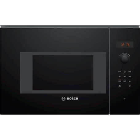 Bosch BFL523MB1F Microonde da incasso Serie 4, 800 W, 21 l, AutoPilot 7, supporto per la pulizia, nero