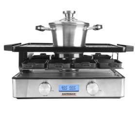 Gastroback Design Raclette-Fondue Advanced Plus 9 persona(e) 2200 W Nero, Acciaio inossidabile (42562)