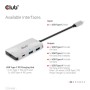 CLUB3D CSV-1543 hub di interfaccia USB 3.2 Gen 2 (3.1 Gen 2) Type-C 10000 Mbit/s Nero, Argento