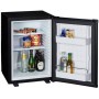 PKM MC40E frigorifero minibar con supporto, larghezza 40 cm, 34 L, termostato regolabile, illuminazione a LED, nero