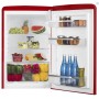 Amica VKS 15620-1 R Frigorifero retro a tutta camera, altezza 88 cm, 120 L, rosso peperoncino