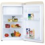 Amica KSR 361 160 B Frigorifero retro a libera installazione con congelatore , larghezza 55 cm, 108 L, crema caffè