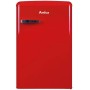 Amica KSR 361 160 R Frigorifero retro da libera installazione con congelatore, larghezza 55 cm, 108 L, rosso