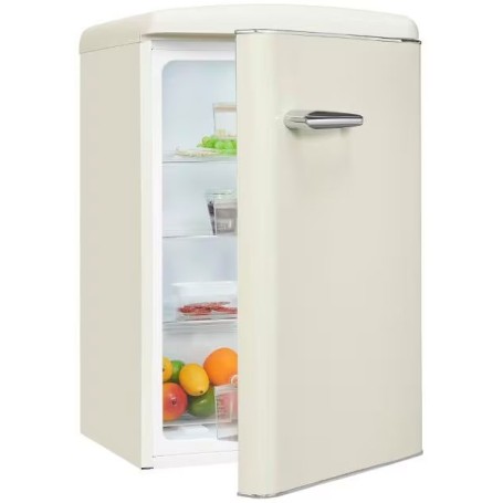 Exquisit RKS120-VH-160E frigorifero retrò da appoggio per tutta la stanza, larghezza 54,5 cm, 122 L