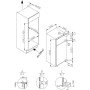 Amica EDTS 374 911 Combinato frigo-congelatore da incasso, altezza nicchia: 145 cm, 220 L, tecnologia drag door