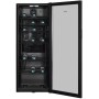 Exquisit GKS240-GT-160C frigorifero con porta in vetro, larghezza 54 cm, 237 L, ventola di ricircolo, chiusura porta, nero