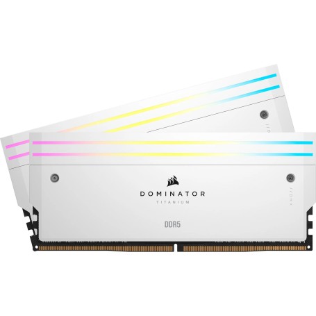 Kit doppio Corsair DIMM 96 GB DDR5-6600 (2x 48 GB), RAM (bianco, CMP96GX5M2B6600C32W, Dominator Titanium, INTEL XMP)