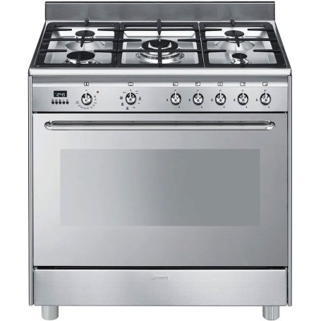 SMEG SCD90MFX9-1 Cucina con Fornello a gas/elettrico da libera installazione (acciaio inox)