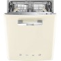 SMEG STFABCR3 Selection 50'S Style Lavastoviglie incasso sottotop cm. 60 - 13 coperti - panna