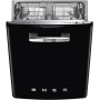 SMEG STFABBL3 Selection 50'S Style Lavastoviglie incasso sottotop cm. 60 - 13 coperti - nero