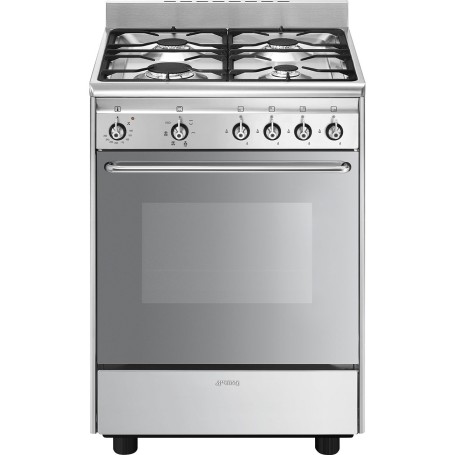 Fornello a gas/elettrico da libera installazione SMEG SCD60EMX9 (acciaio inox)