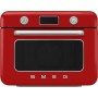 SMEG COF01RDEU Selection 50'S Style Forno combinato a vapore cm. 50 - rosso