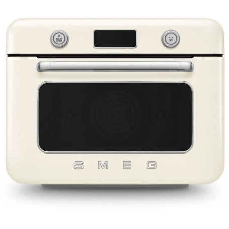SMEG COF01CREU Selection 50'S Style Forno combinato a vapore da appoggio cm. 50 - panna lucido