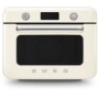SMEG COF01CREU Selection 50'S Style Forno combinato a vapore da appoggio cm. 50 - panna lucido
