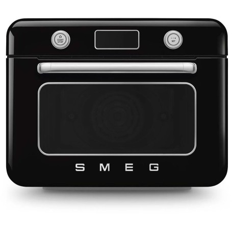 SMEG COF01BLEU Selection 50'S Style Forno combinato a vapore da appoggio cm. 50 - nero lucido