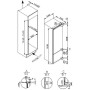 Combinato frigo-congelatore da incasso Amica EKGC 16156-1, altezza nicchia 144 cm, 212 L