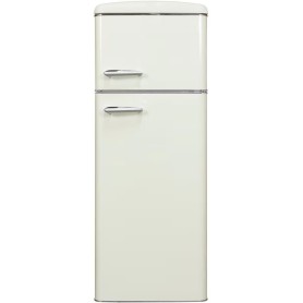 Exquisit Combinazione frigo-congelatore retrò RKGC270-45-H-160E, 206 L, larghezza 54,5 cm, con ruote