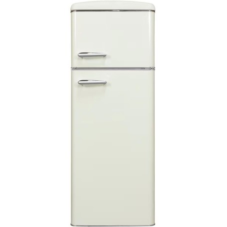 Exquisit Combinazione frigo-congelatore retrò RKGC270-45-H-160E, 206 L, larghezza 54,5 cm, con ruote