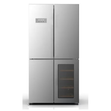 Wolkenstein WCD595EWTSNF IX Stand Side-by-Side, larghezza 90,5 cm, 606 L, NoFrost, cantinetta per vini