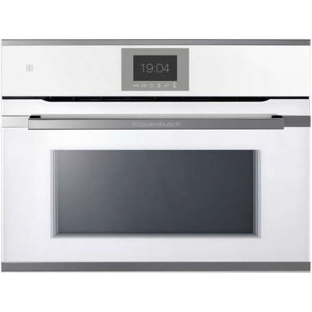 Küppersbusch CBM 6550.0 W3, forno con microonde, bianco / argento cromato