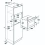 Küppersbusch CBM 6550.0 W3, forno con microonde, bianco / argento cromato, 45CM