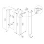 Küppersbusch FGX 9800.0 i , congelatore da incasso American Design, tecnologia porta fissa, altezza 213 cm, EEK: E