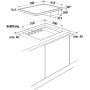 Küppersbusch KMI 8560.0 SR, 80 cm, piano a induzione con ventilazione di base incl. motore, senza telaio
