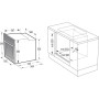 Gorenje BC6715E02XK forno da incasso, larghezza 60 cm, 77 L, funzione pizza, aria circolante, grill grande