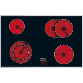 Miele KM 6031 EDST - piano cottura elettrico, cornice, zona rostiera, 79,4 cm (KM6031ED)