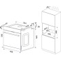 Amica EBX 944 610 SM EEK: Un forno da incasso XXL, largo 60 cm, 77 L, aria calda, SoftClose, estraibile telescopico, nero opaco