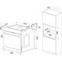 Amica EBSX 949 610 S EEK: Forno da incasso A+ Injection-Steam, larghezza 60 cm, 77 L, vaporiera, Octa Timer, CoolDoor3, nero