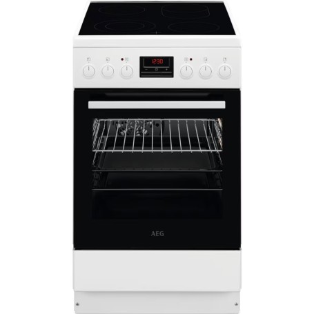 Fornello a libera installazione AEG CCB54483BW , 57 L, larghezza 50 cm, cucina biologica, carrello portapiatti