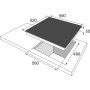 Amica KMG 734 060 S Piano cottura autosufficiente a gas, largo 59 cm, con vetroceramica, senza cornice