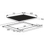 Piano cottura a induzione Exquisit EKI801-5 , larghezza 78 cm, 9 livelli di potenza