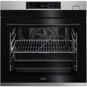 Forno elettrico con vaporiera AEG BFH78822V3 composto da BSE78228BM + TR1LFSTV inox/cleansteel