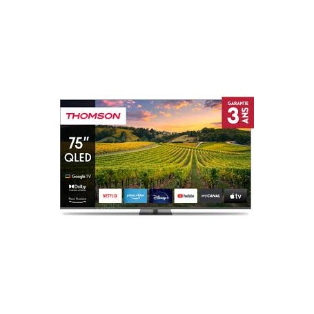 TV 75 THOMSON UHD  SMART 4K QLED T2/C2S2 GOOGLE TV PIEDE (75QG5C14)
