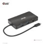 CLUB3D CSV-1598 hub di interfaccia USB 3.2 Gen 2 (3.1 Gen 2) Type-C 10000 Mbit/s Nero