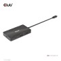 CLUB3D CSV-1598 hub di interfaccia USB 3.2 Gen 2 (3.1 Gen 2) Type-C 10000 Mbit/s Nero