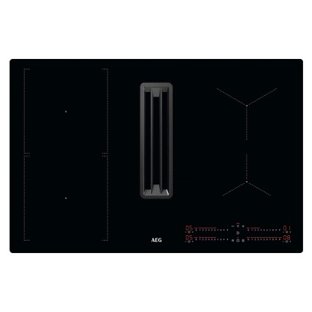 AEG CCE84543CB, piano cottura autosufficiente (nero, ComboHob con cappa aspirante integrata)